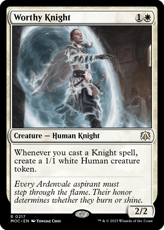 Worthy Knight [March of the Machine Commander] Magic: The Gathering