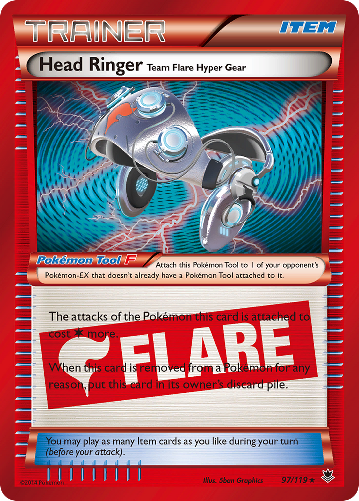 Head Ringer Team Flare Hyper Gear (97/119) [XY: Phantom Forces] Pokémon