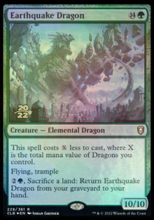 Earthquake Dragon [Commander Legends: Battle for Baldur's Gate Prerelease Promos] Magic: The Gathering