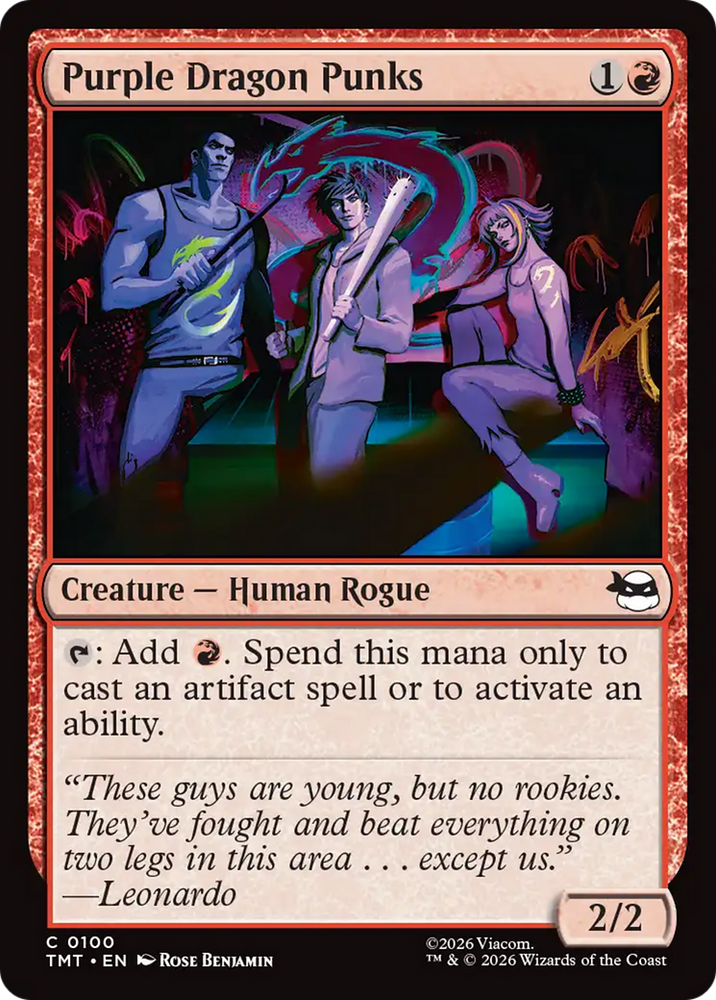 Purple Dragon Punks [Teenage Mutant Ninja Turtles] Magic: The Gathering