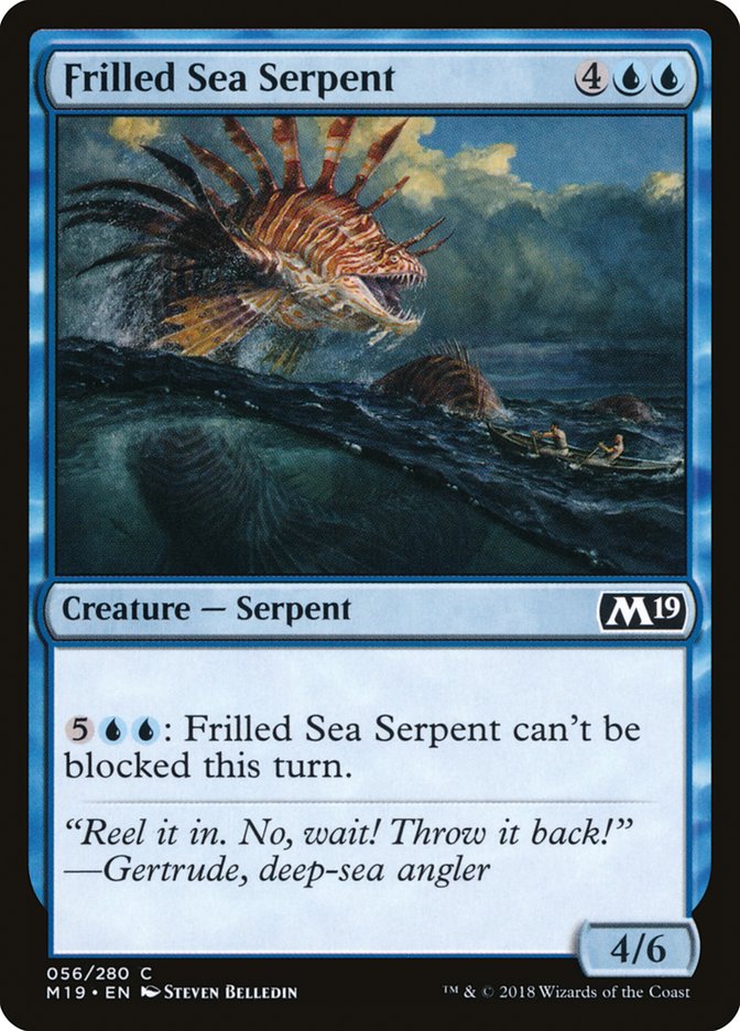 Frilled Sea Serpent [Core Set 2019] Magic: The Gathering