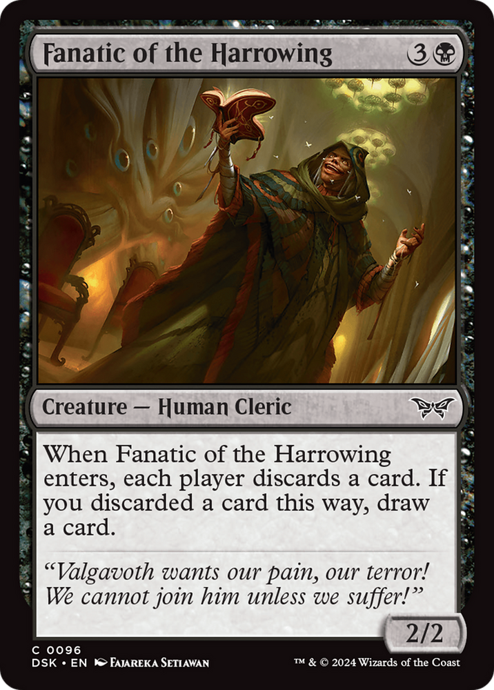 Fanatic of the Harrowing [Duskmourn: House of Horror] Magic: The Gathering