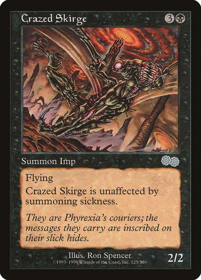 Crazed Skirge [Urza's Saga] Magic: The Gathering