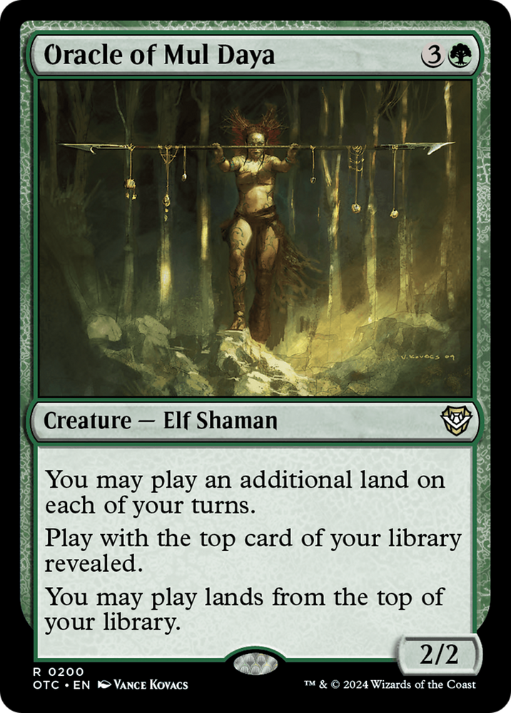 Oracle of Mul Daya [Outlaws of Thunder Junction Commander] Magic: The Gathering