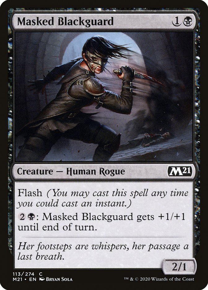 Masked Blackguard [Core Set 2021] Magic: The Gathering