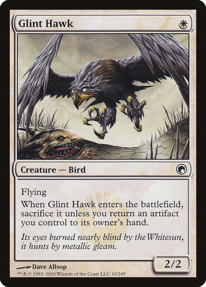 Glint Hawk [Scars of Mirrodin] Magic: The Gathering