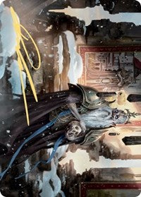 Narfi, Betrayer King Art Card (Gold-Stamped Signature) [Kaldheim Art Series] Magic: The Gathering