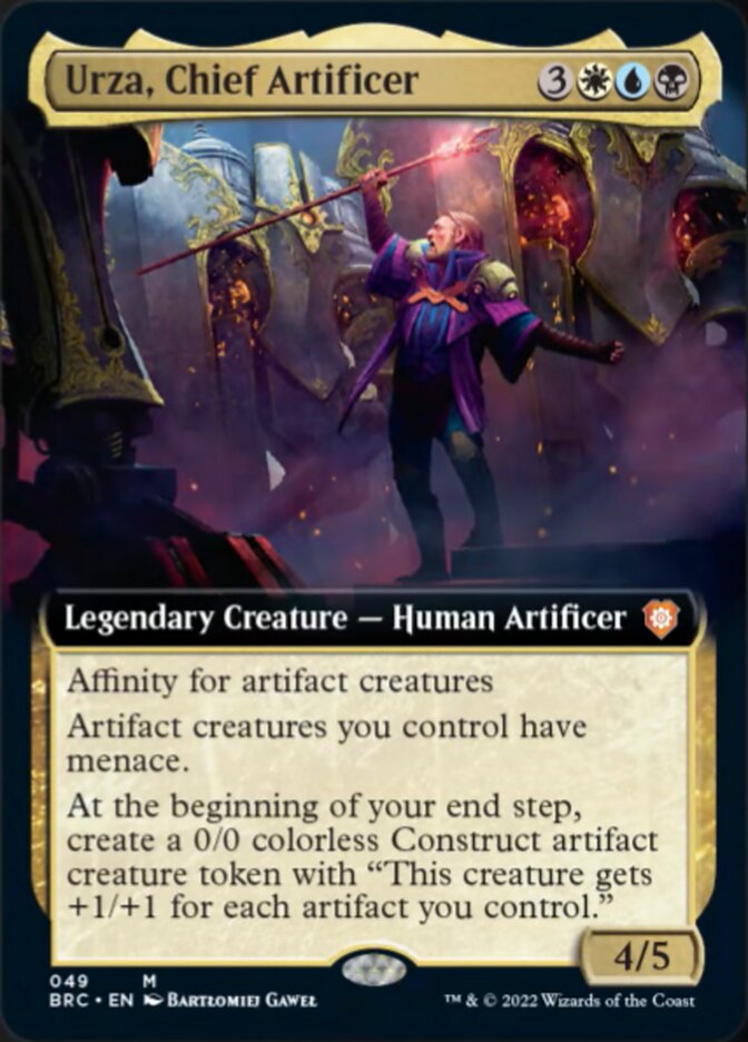 Urza, Chief Artificer (Extended Art) [The Brothers' War Commander] Magic: The Gathering