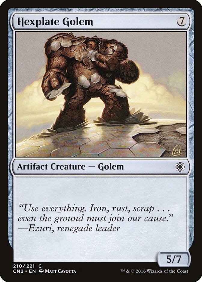 Hexplate Golem [Conspiracy: Take the Crown] Magic: The Gathering