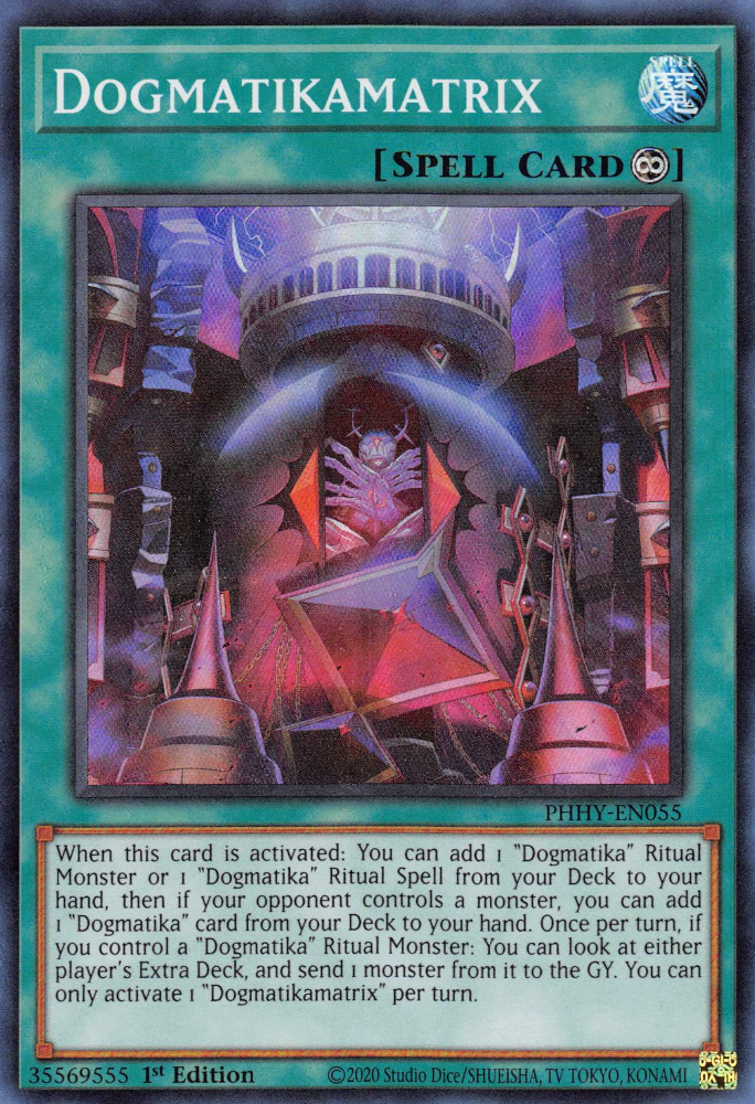Dogmatikamatrix [PHHY-EN055] Super Rare - Yugioh Cards For Your TCG Needs!