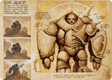 Precursor Golem Art Card [The Brothers' War Art Series] Magic: The Gathering
