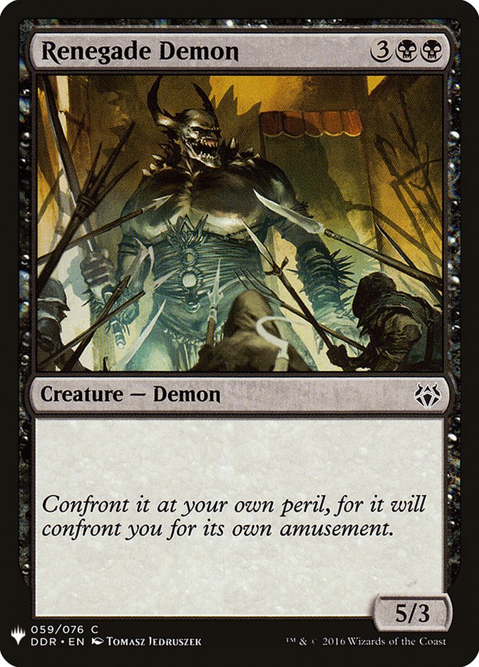 Renegade Demon [Mystery Booster] Magic: The Gathering