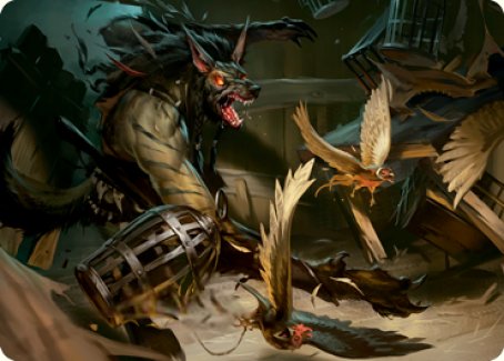 Wing Shredder Art Card [Innistrad: Midnight Hunt Art Series] Magic: The Gathering