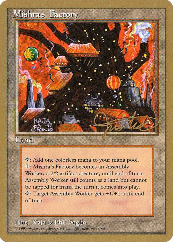 Mishra's Factory (Mark Justice) [Pro Tour Collector Set] Magic: The Gathering
