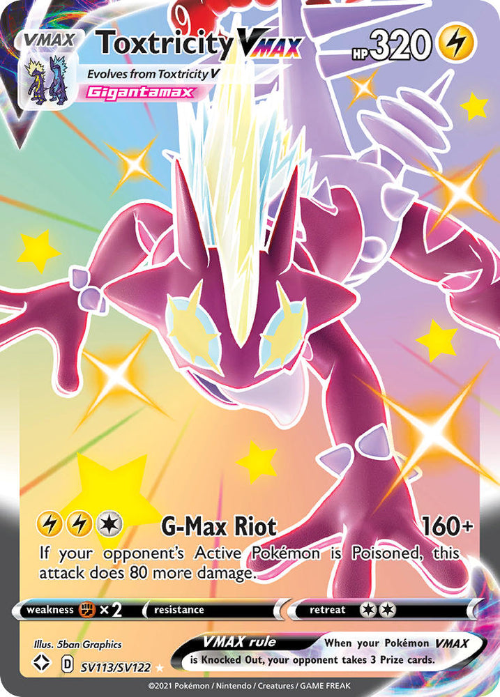 Toxtricity VMAX (SV113/SV122) [Sword & Shield: Shining Fates] Pokémon
