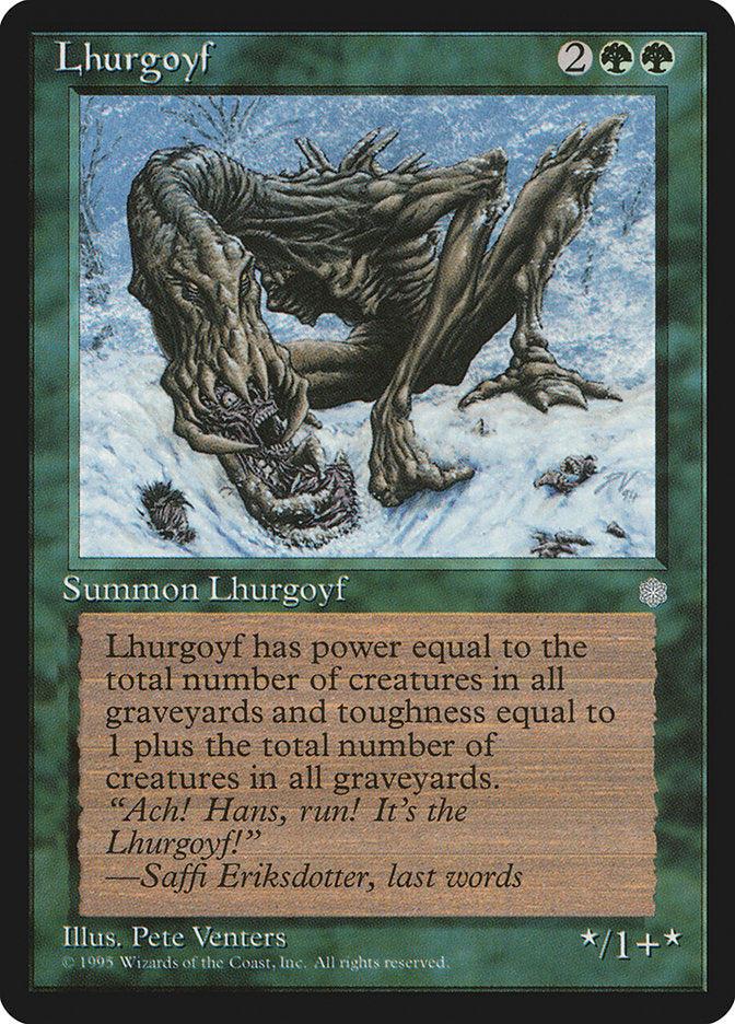 Lhurgoyf [Ice Age] Magic: The Gathering