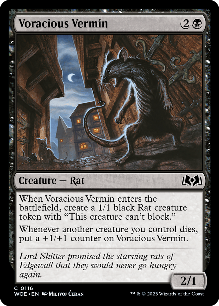 Voracious Vermin [Wilds of Eldraine] Magic: The Gathering