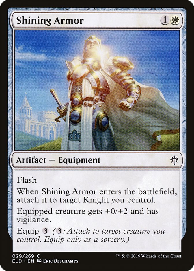 Shining Armor [Throne of Eldraine] Magic: The Gathering
