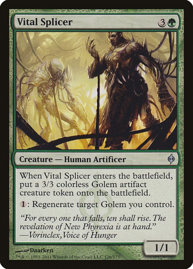 Vital Splicer [New Phyrexia] Magic: The Gathering