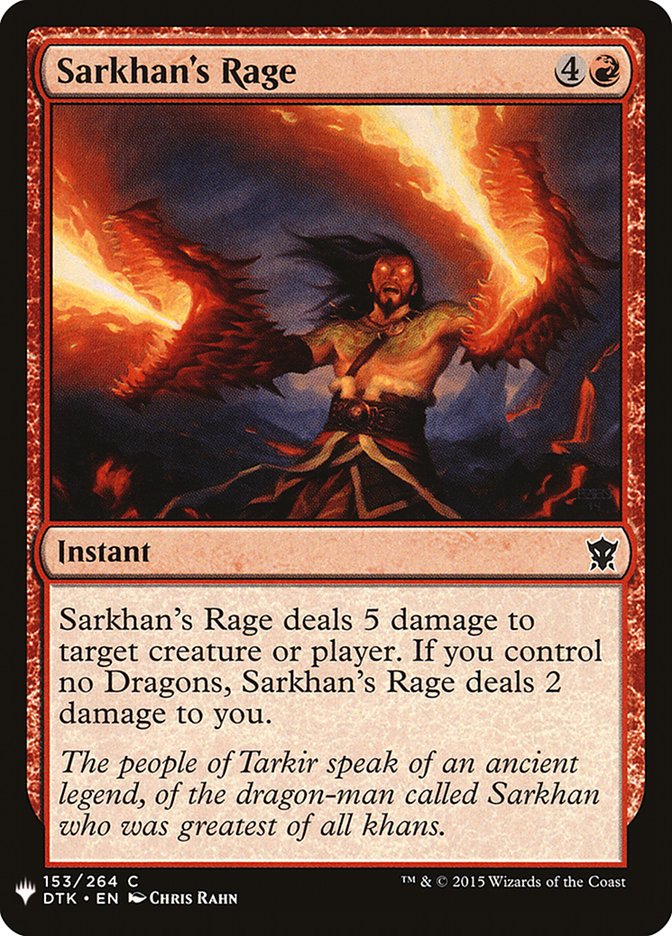 Sarkhan's Rage [Mystery Booster] Magic: The Gathering