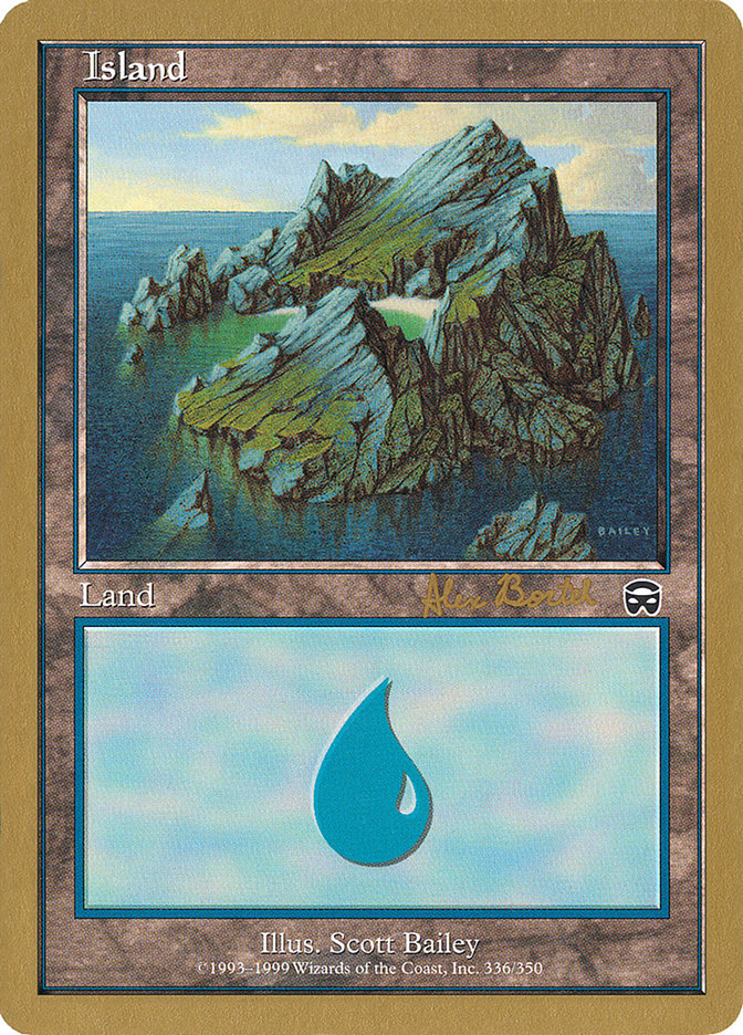 Island (ab336) (Alex Borteh) [World Championship Decks 2001] Magic: The Gathering