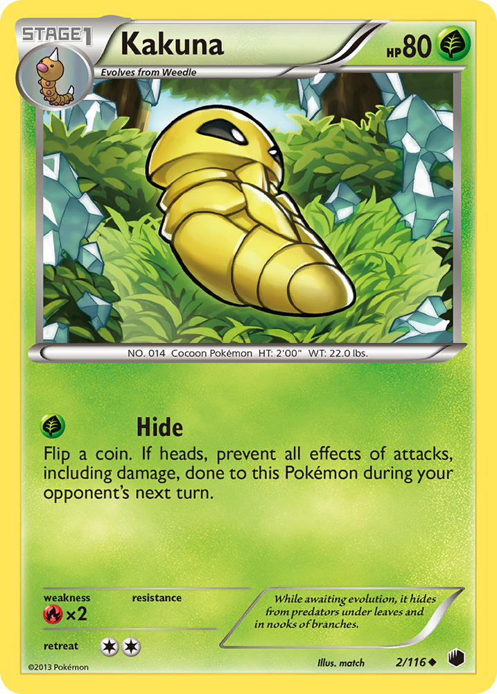 Kakuna (2/116) [Black & White: Plasma Freeze] Pokémon