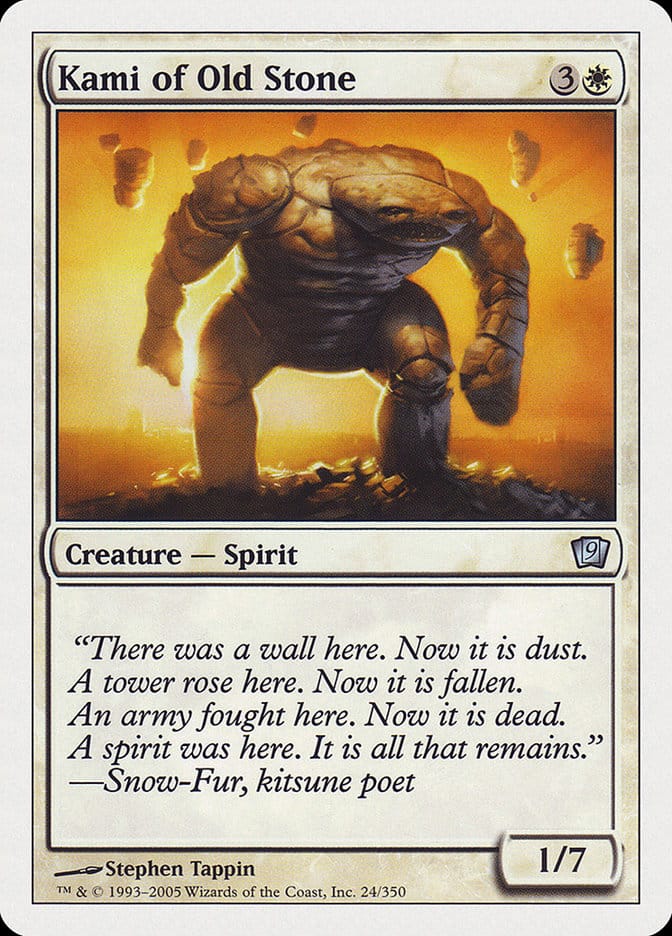 Kami of Old Stone [Ninth Edition] Magic: The Gathering