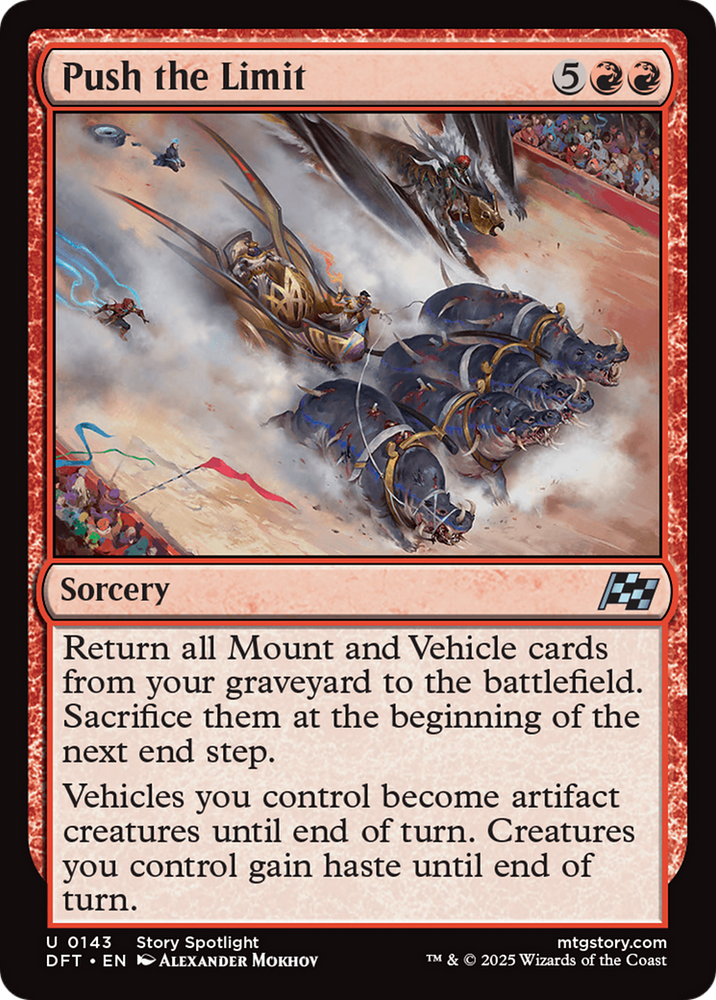 Push the Limit [Aetherdrift] Magic: The Gathering