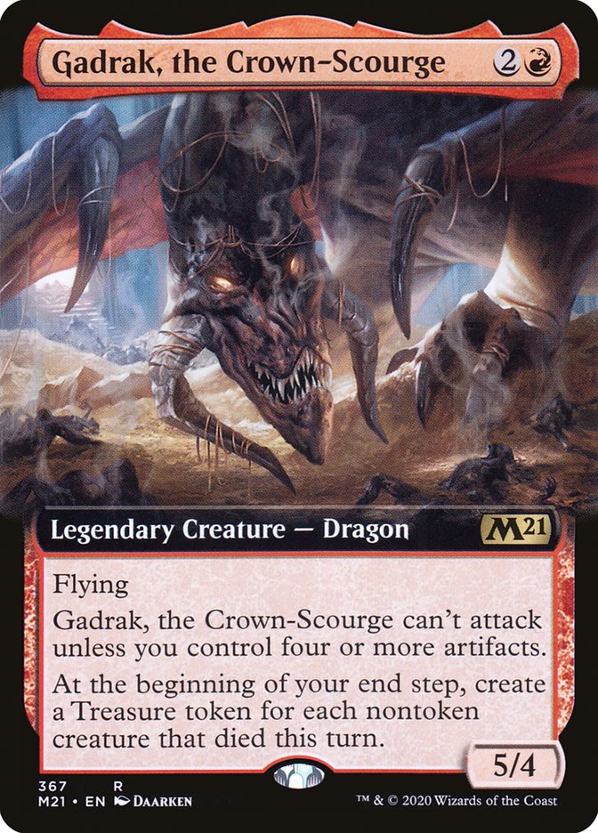 Gadrak, the Crown-Scourge (Extended Art) [Core Set 2021] Magic: The Gathering