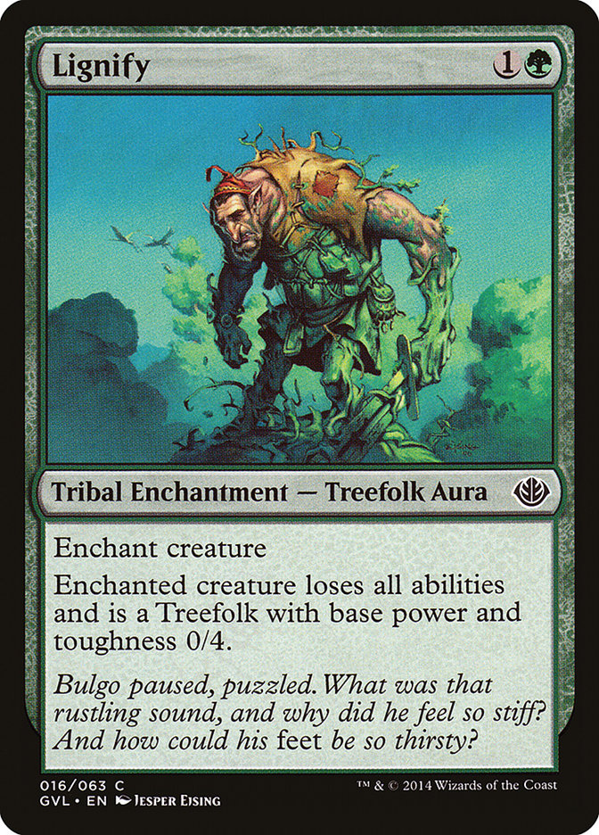 Lignify (Garruk vs. Liliana) [Duel Decks Anthology] Magic: The Gathering