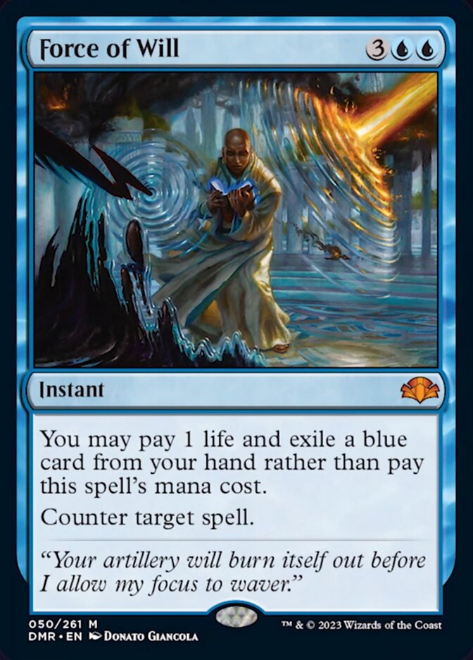Force of Will [Dominaria Remastered] Magic: The Gathering