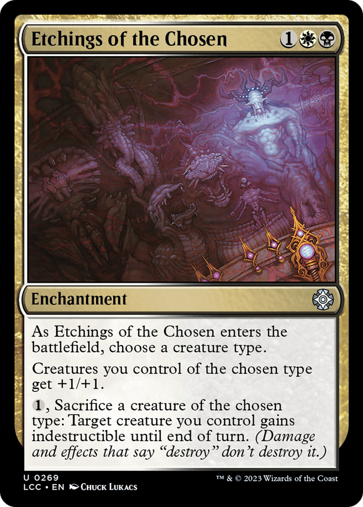Etchings of the Chosen [The Lost Caverns of Ixalan Commander] Magic: The Gathering