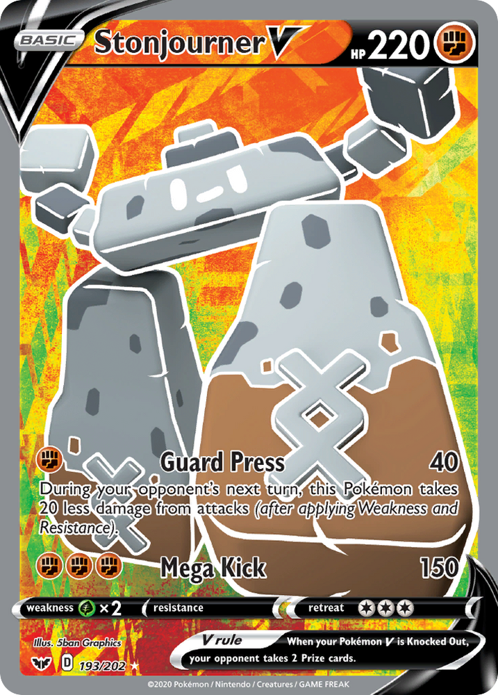 Stonjourner V (193/202) [Sword & Shield: Base Set] Pokémon
