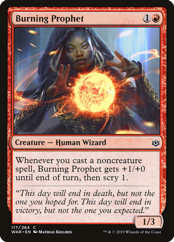 Burning Prophet [War of the Spark] Magic: The Gathering