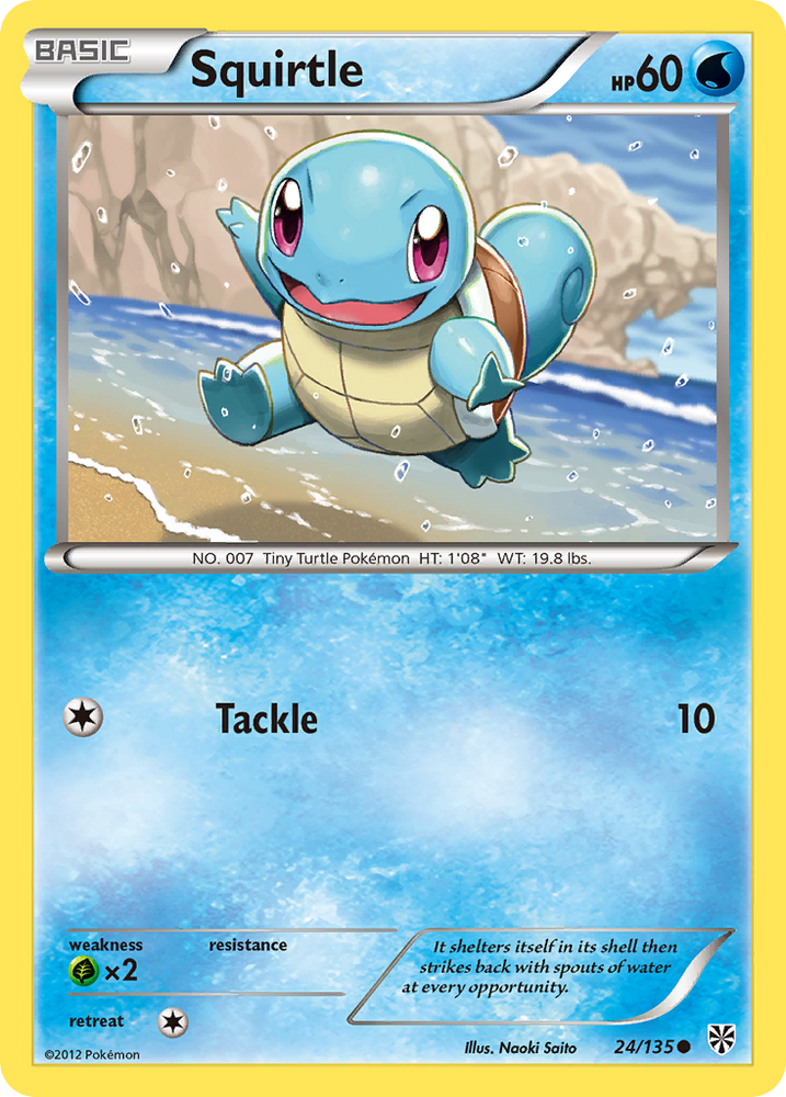 Squirtle (24/135) [Black & White: Plasma Storm] Pokémon