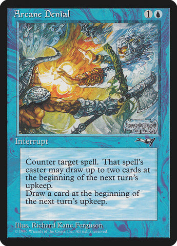 Arcane Denial (Holding Axe) [Alliances] Magic: The Gathering