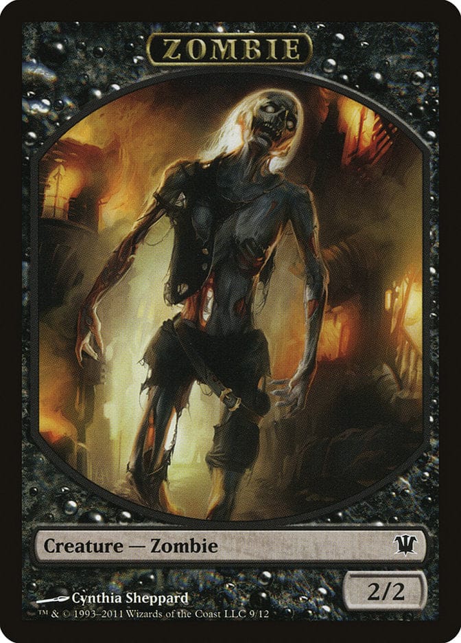 Zombie Token (9/12) [Innistrad Tokens] Magic: The Gathering