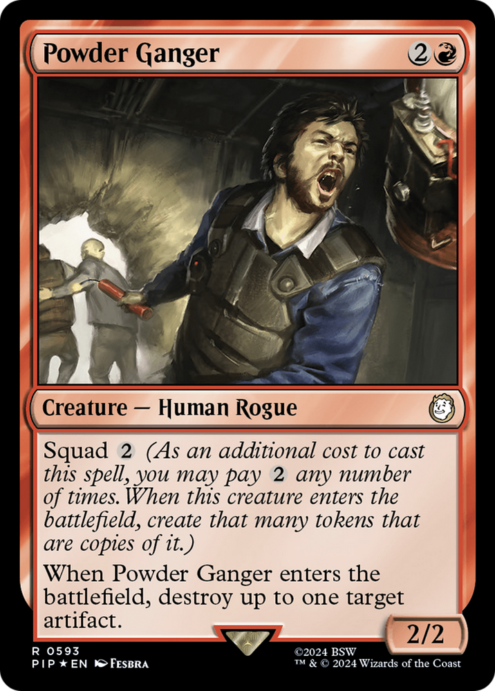 Powder Ganger (Surge Foil) [Fallout] Magic: The Gathering
