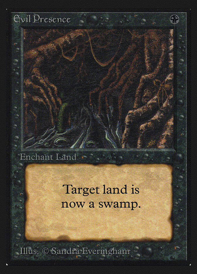 Evil Presence [International Collectors' Edition] Magic: The Gathering