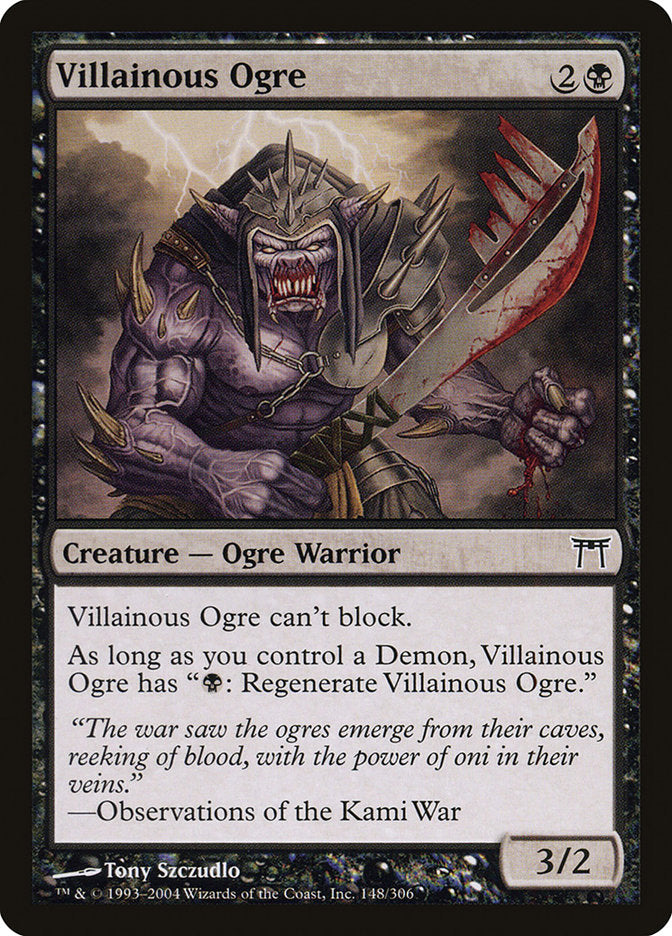 Villainous Ogre [Champions of Kamigawa] Magic: The Gathering