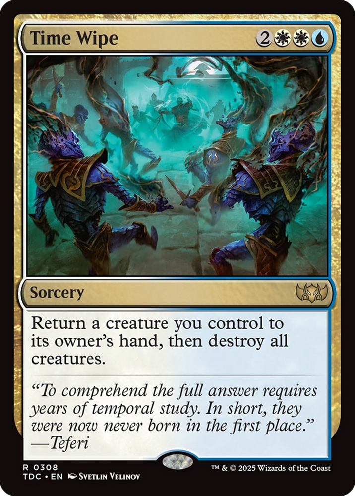 Time Wipe [Tarkir: Dragonstorm Commander] Magic: The Gathering