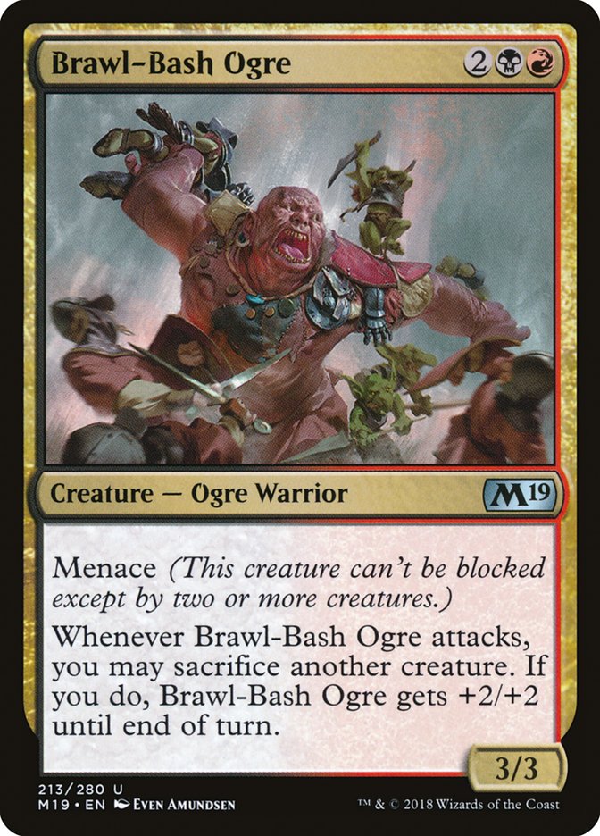 Brawl-Bash Ogre [Core Set 2019] Magic: The Gathering