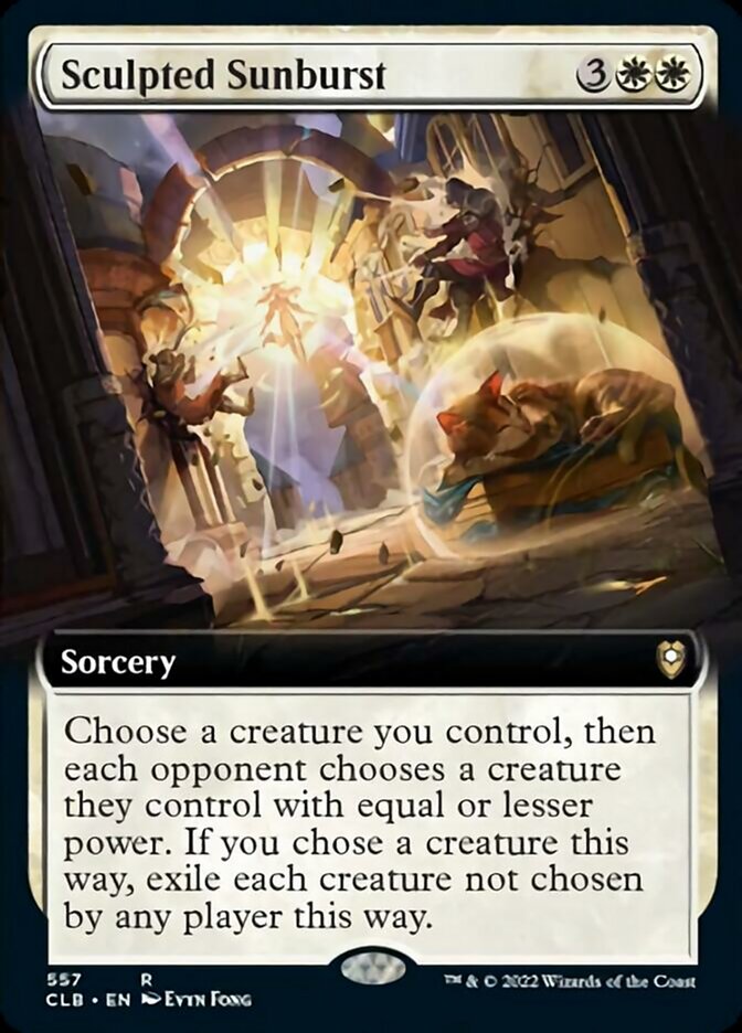 Sculpted Sunburst (Extended Art) [Commander Legends: Battle for Baldur's Gate] Magic: The Gathering