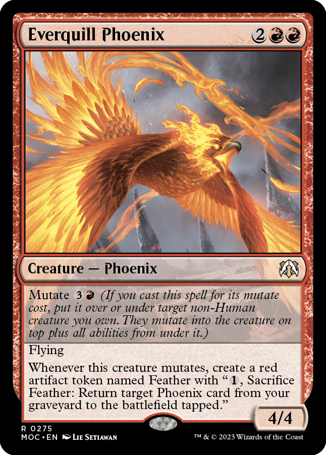 Everquill Phoenix [March of the Machine Commander] Magic: The Gathering