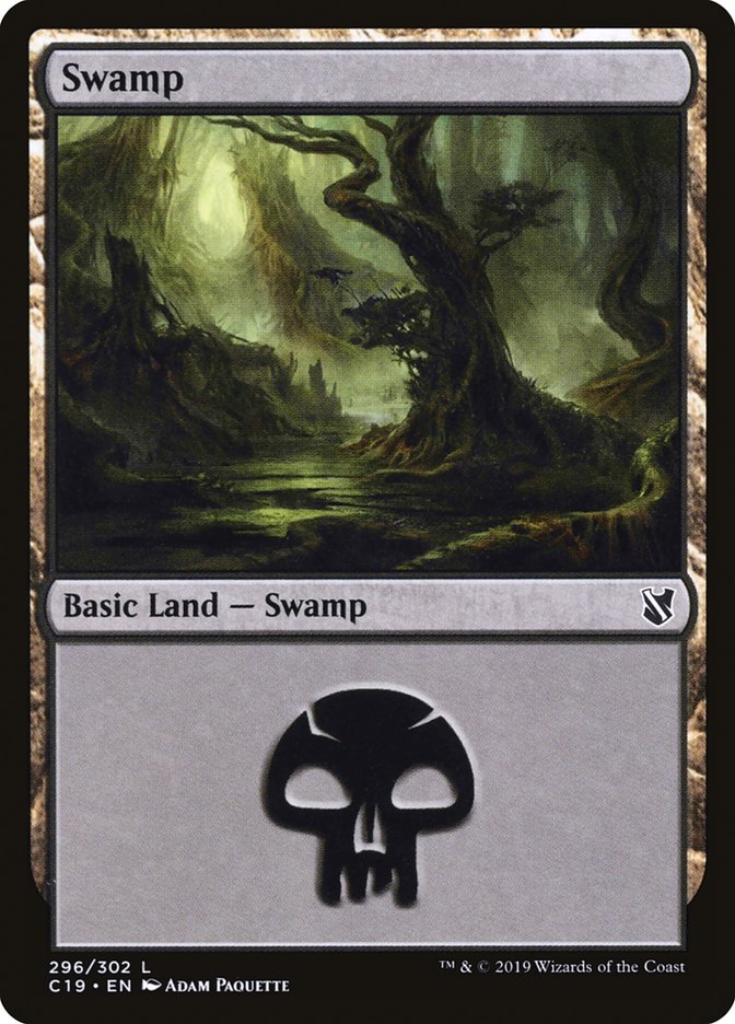 Swamp (296) [Commander 2019] Magic: The Gathering