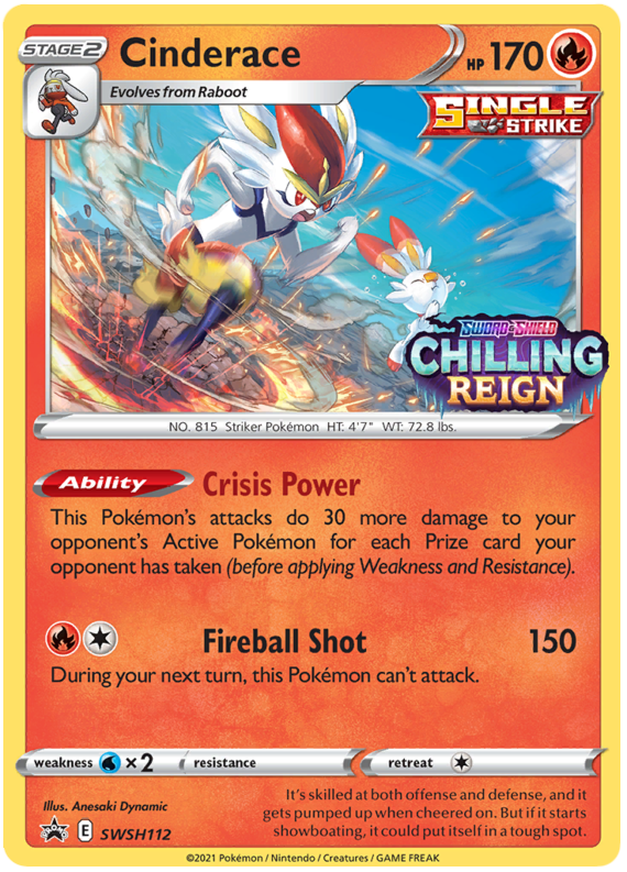 Cinderace (SWSH112) [Sword & Shield: Black Star Promos] Pokémon