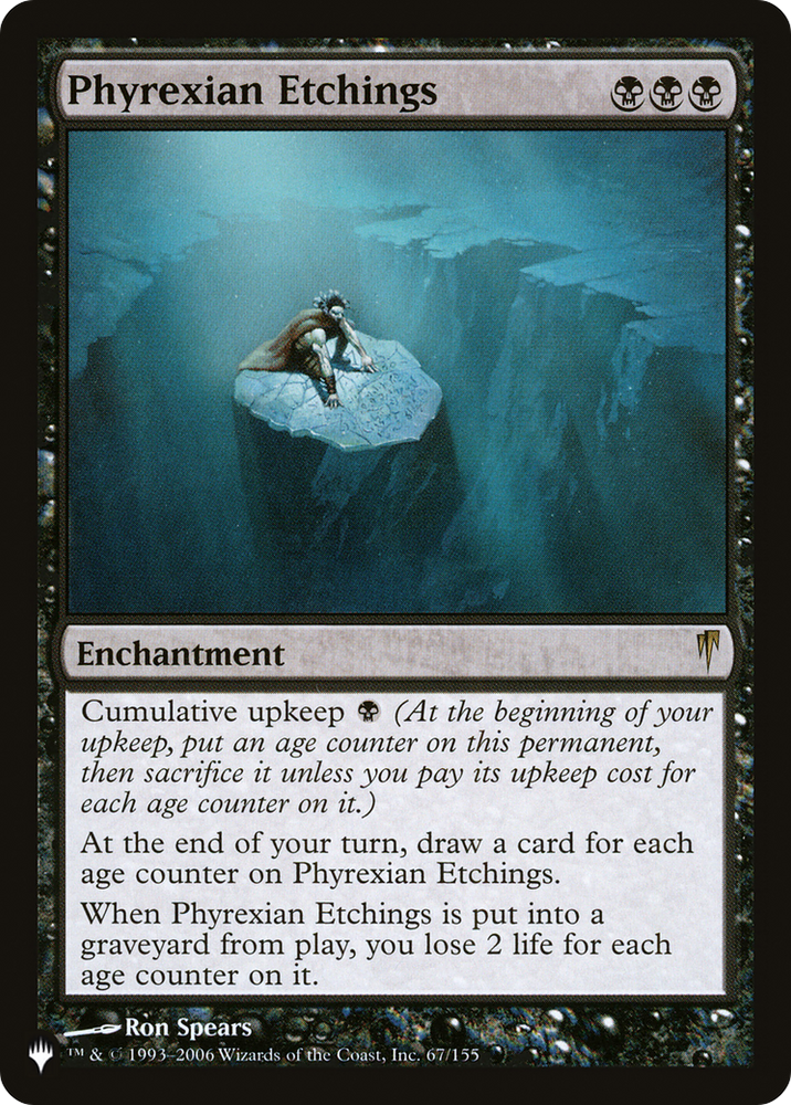 Phyrexian Etchings [The List] Magic: The Gathering