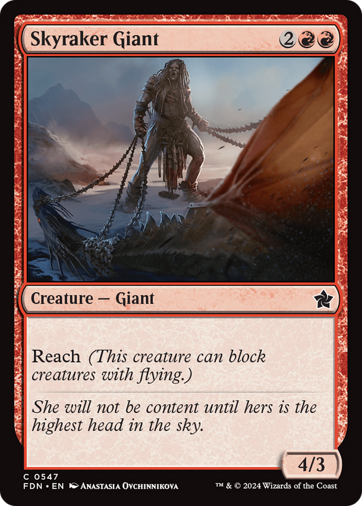 Skyraker Giant [Foundations] Magic: The Gathering