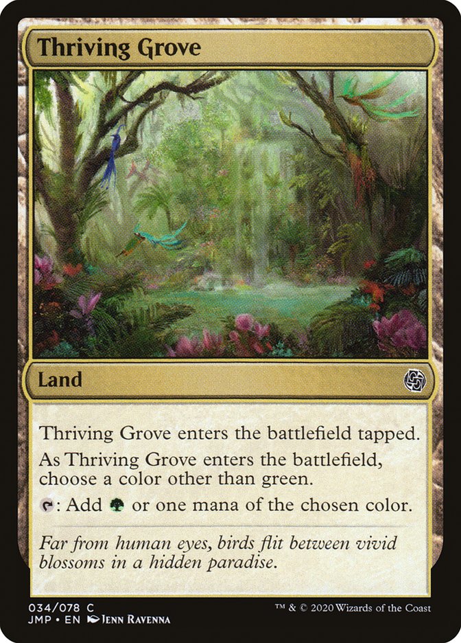 Thriving Grove [Jumpstart] Magic: The Gathering