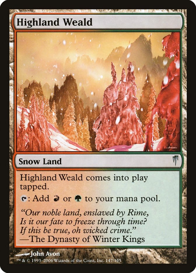 Highland Weald [Coldsnap] Magic: The Gathering